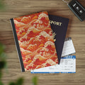 Tempest Tides - Orange - Passport Cover | Travel Accessory, Gift for Jet setters, Unique Travel Journal, Vacation Must-Have, Gift for Travelers