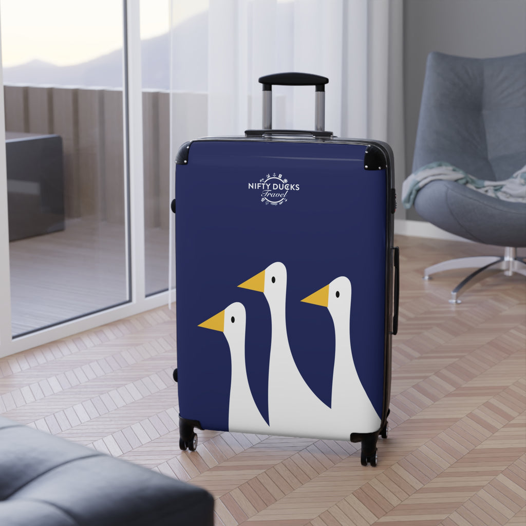 Traveling Ducks - Midnight Mallard - Stylish Luggage for Adventurers