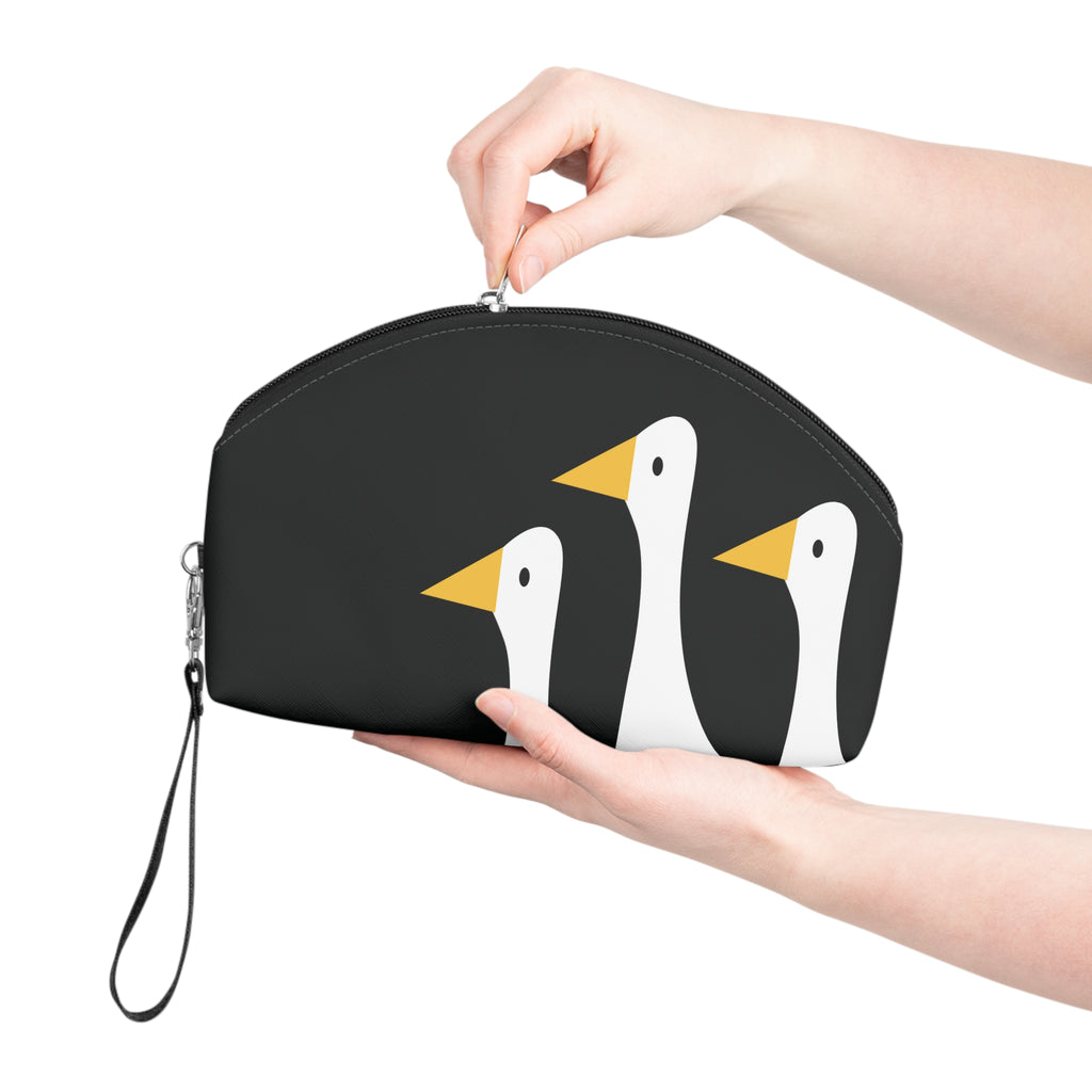 Traveling Ducks - Makeup Bag - Fun & Functional Travel Accessory - Black