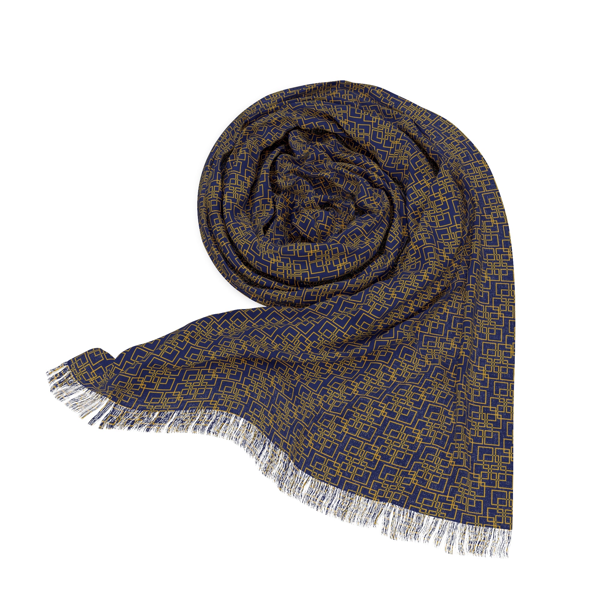 Linea Moda - Gold - Midnight Mallard - Scarf - Lightweight Shawl, Perfect for Outdoor Events, Mothers Day Gift
