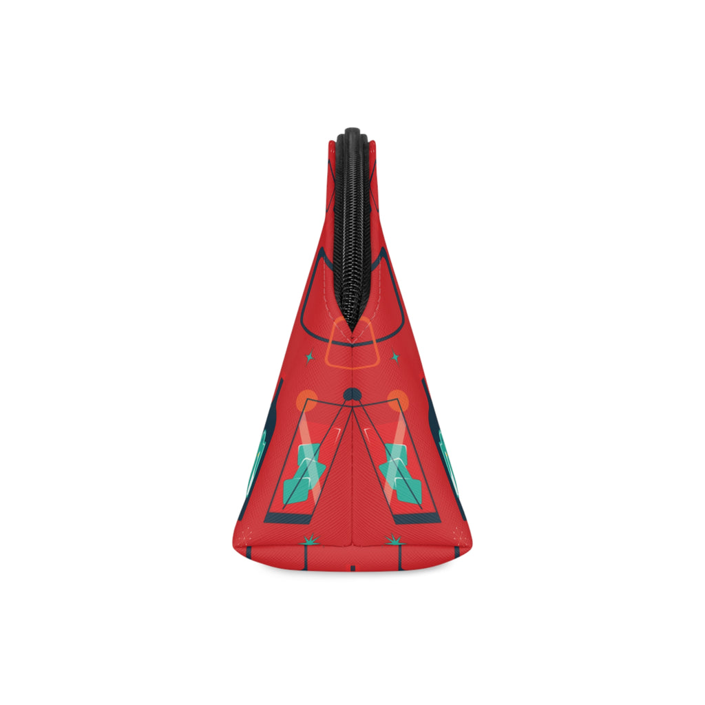 Cocktail Time - Scarlet - Mid Century design - Makeup Bag - Fun & Functional Travel Accessory