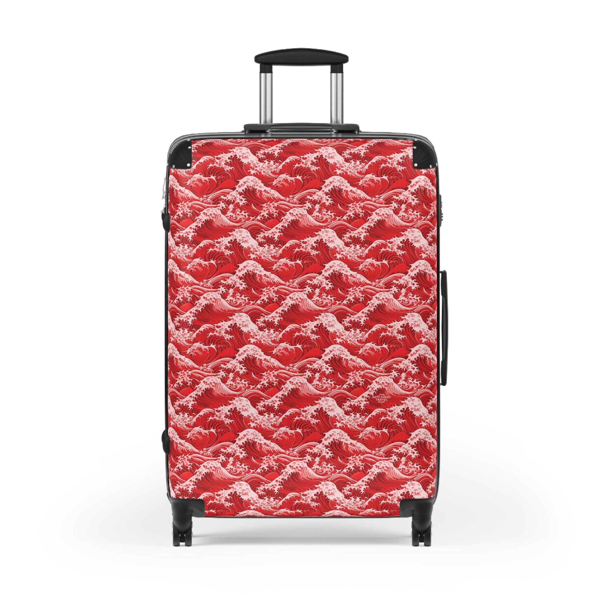 Tempest Tides - Red - Suitcase - Stylish Luggage for Adventurers