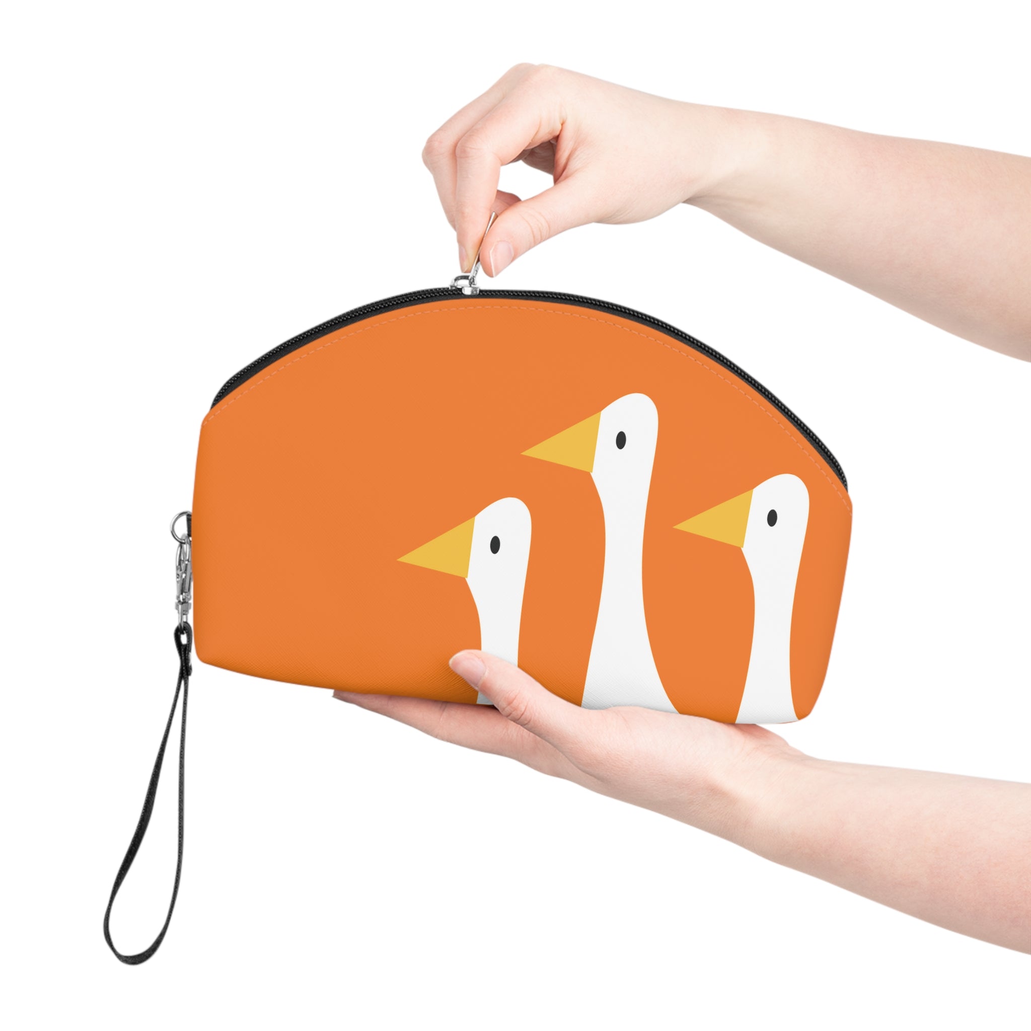Traveling Ducks - Makeup Bag - Fun & Functional Travel Accessory - Orange