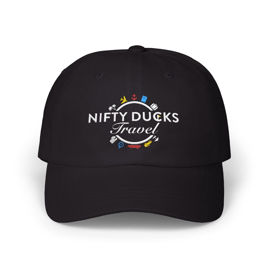 Nifty Ducks Travel Logo - Classic Dad Cap - Color Logo - Perfect for Adventurers