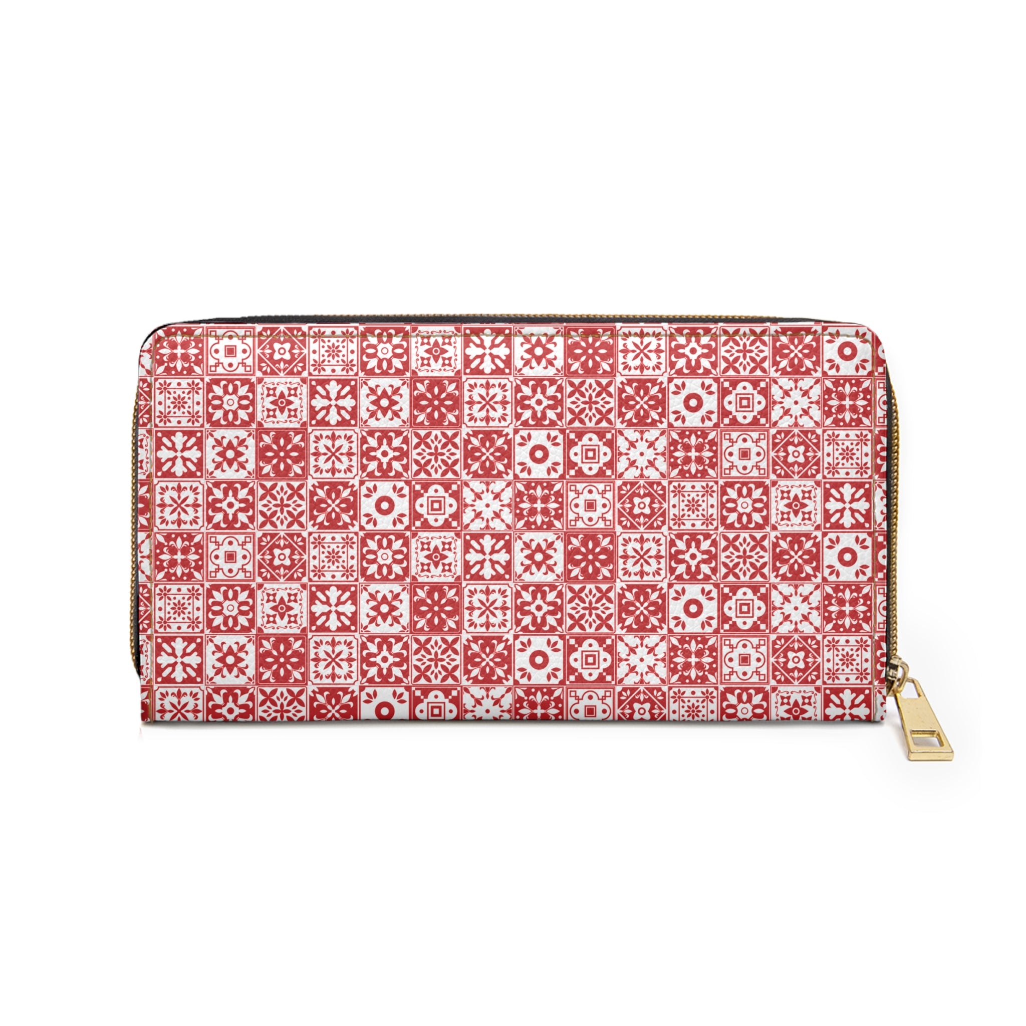 Mediterraneo Mosaic - Red - Zipper Wallet - Travel Accessories