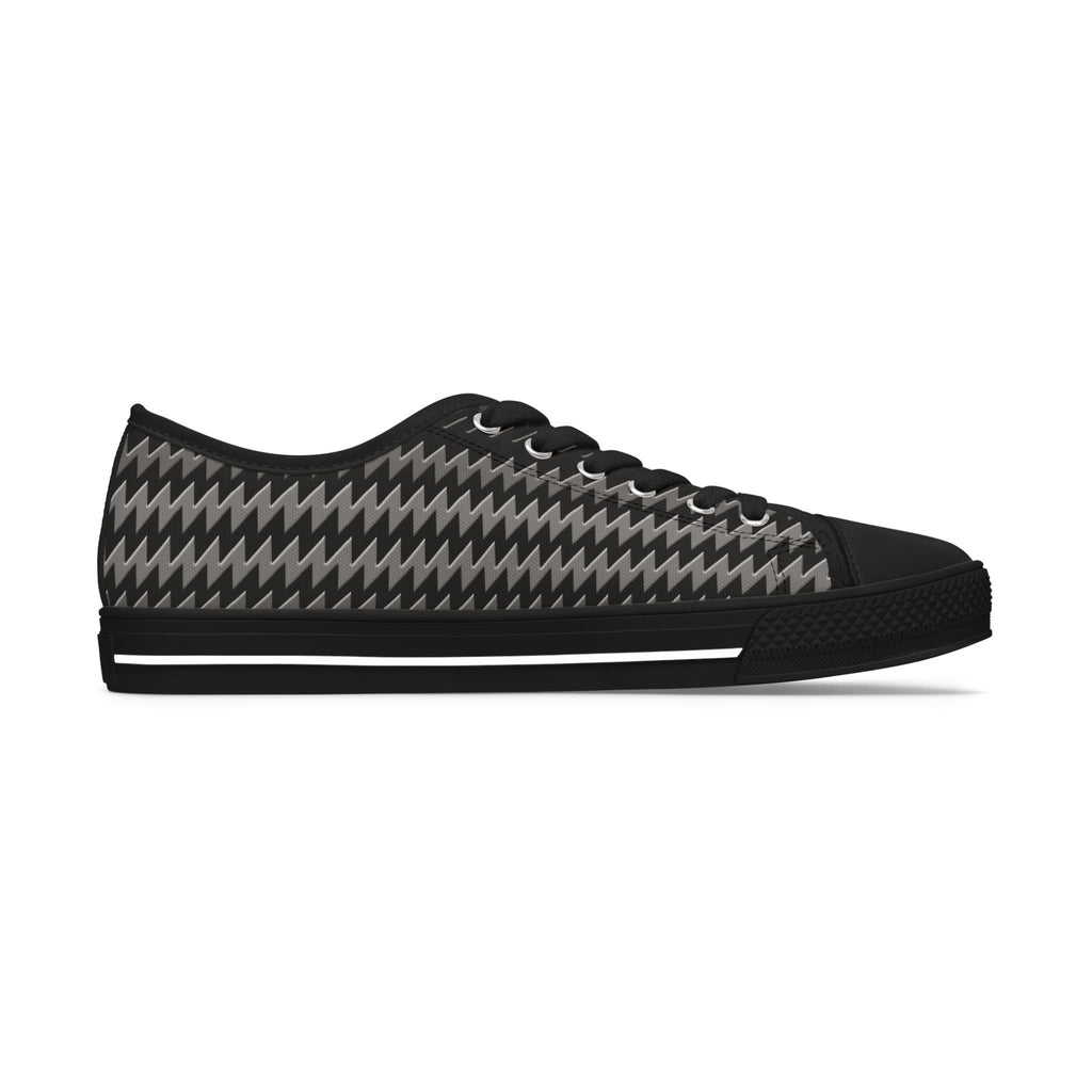 Kinetra - Black - Women's Low Top Sneakers — Casual Canvas Shoes