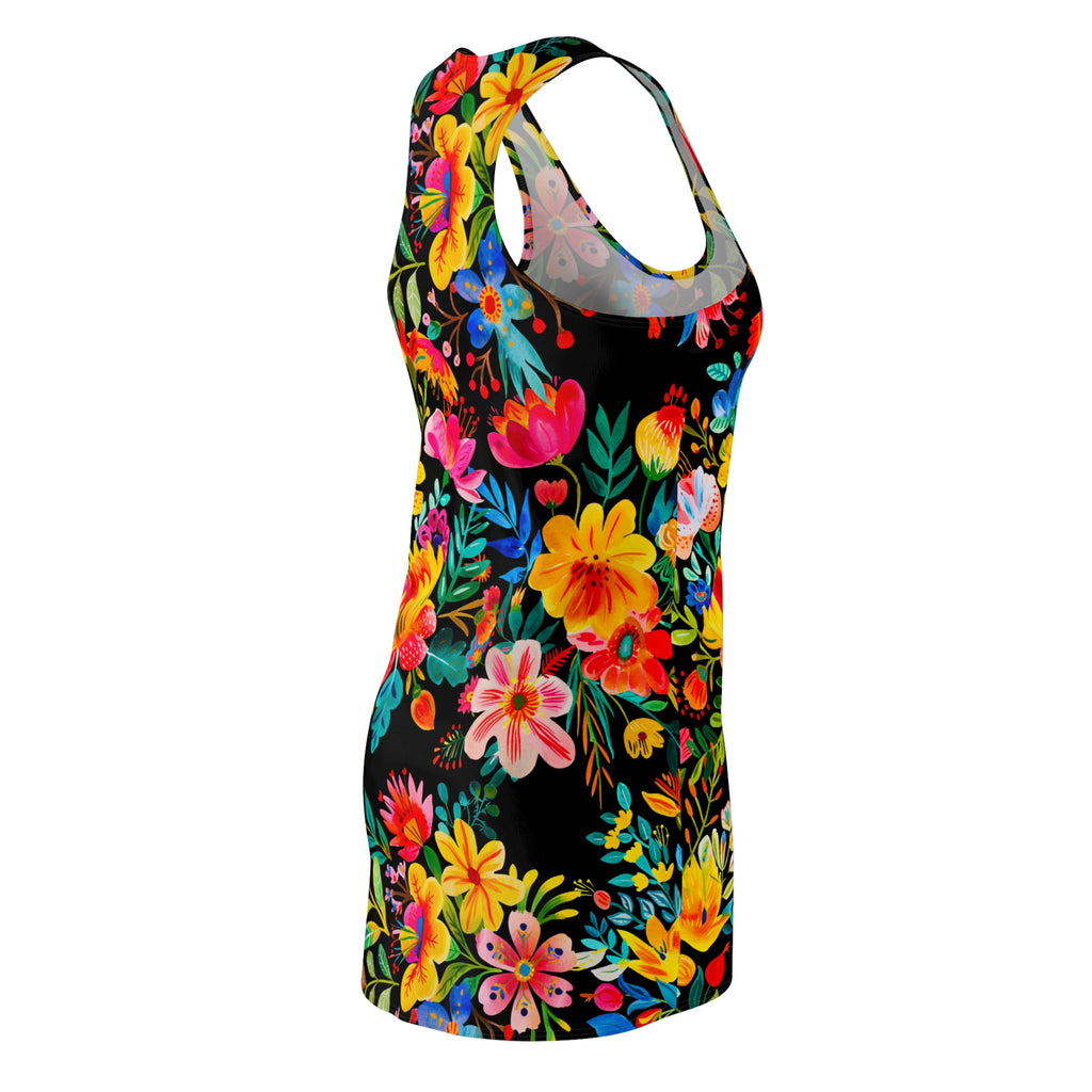 Cocktail Time - Black - Racerback Dress for Summer Fun, Beach Wear, Vacation Style, Party Outfit, Ladies Sundress