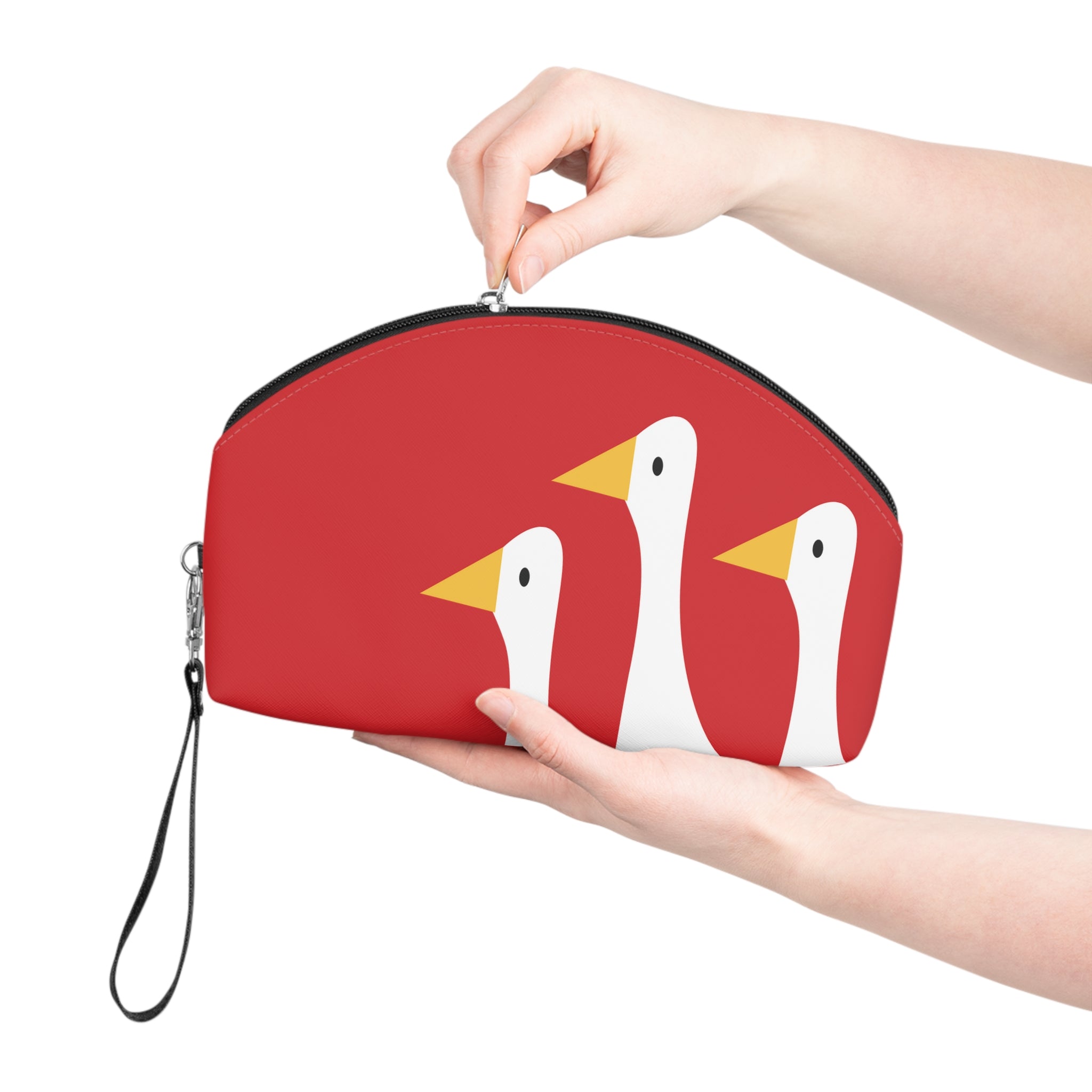Traveling Ducks - Makeup Bag - Fun & Functional Travel Accessory - Scarlet