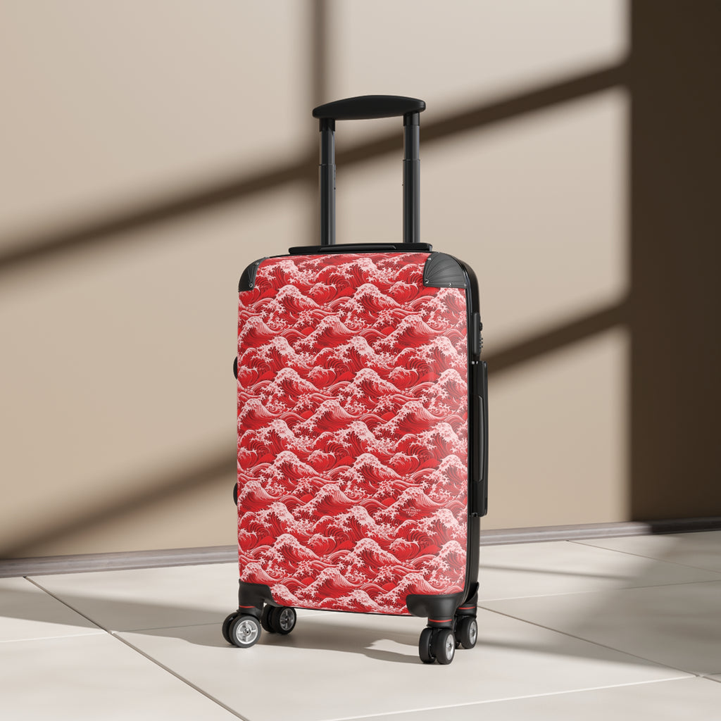 Tempest Tides - Red - Suitcase - Stylish Luggage for Adventurers
