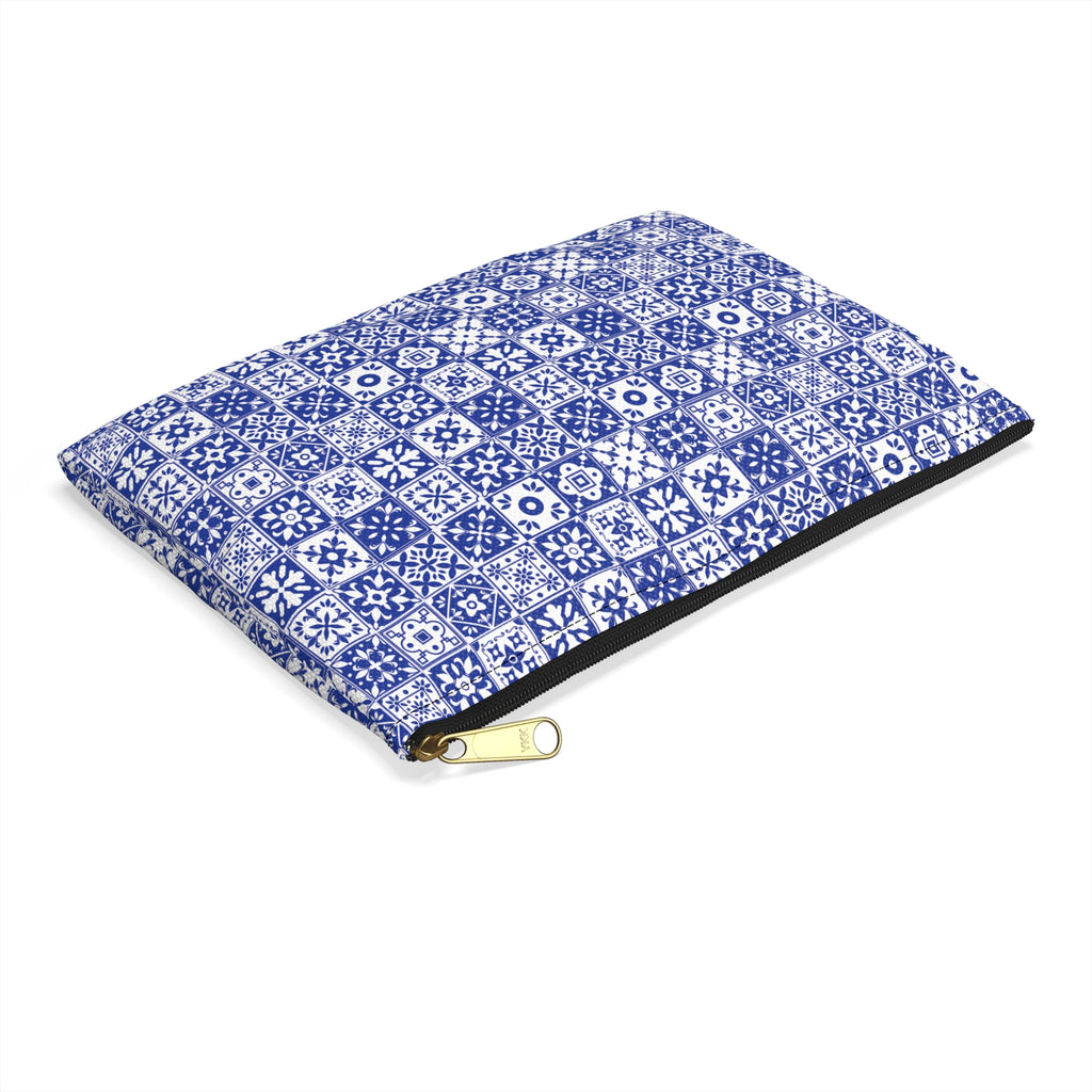 Mediterraneo Mosaic - Blue - Accessory Pouch - Perfect for Adventurers & Travelers