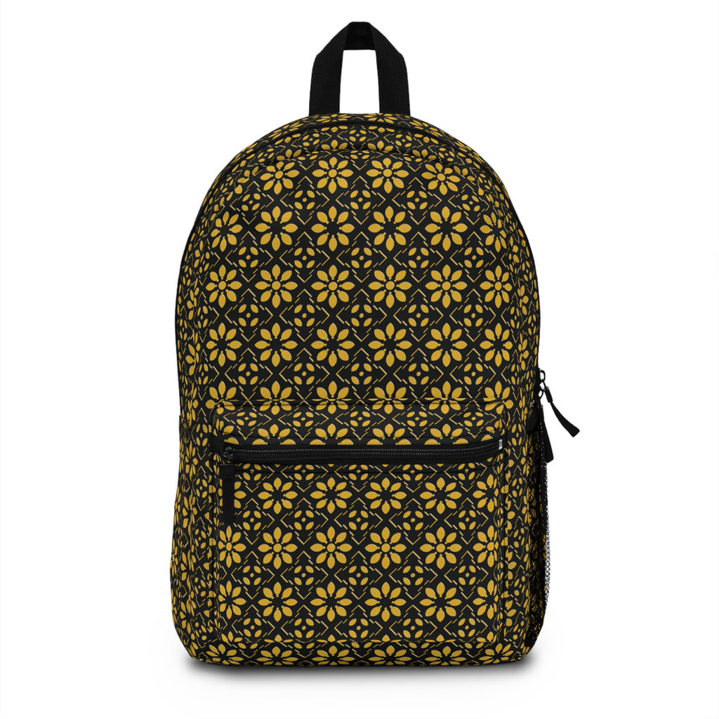 Florina - Gold - Black - Backpack - Travel Bag