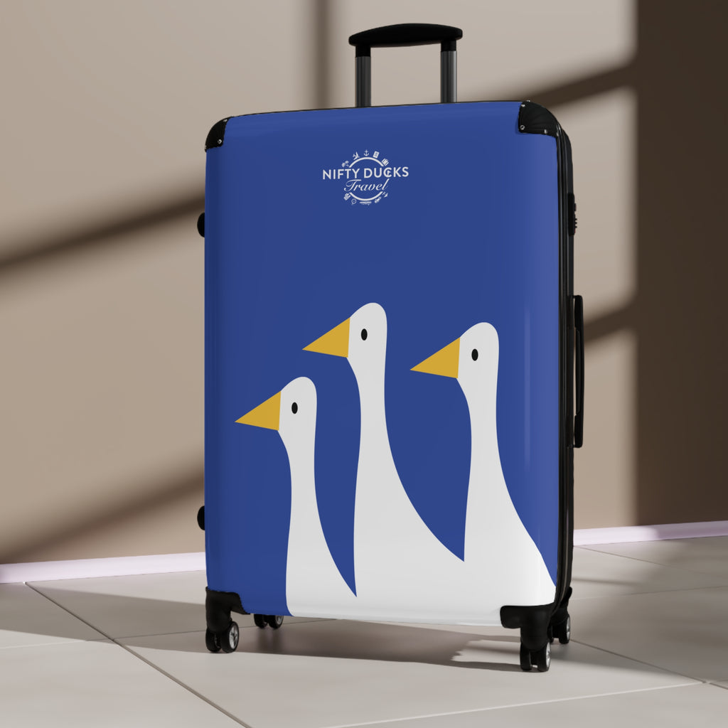 Traveling Ducks - Stylish Luggage for Adventurers - Blue
