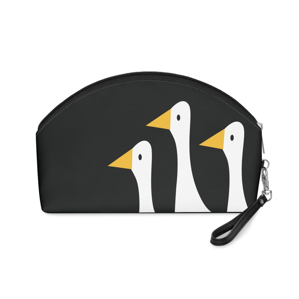 Traveling Ducks - Makeup Bag - Fun & Functional Travel Accessory - Black