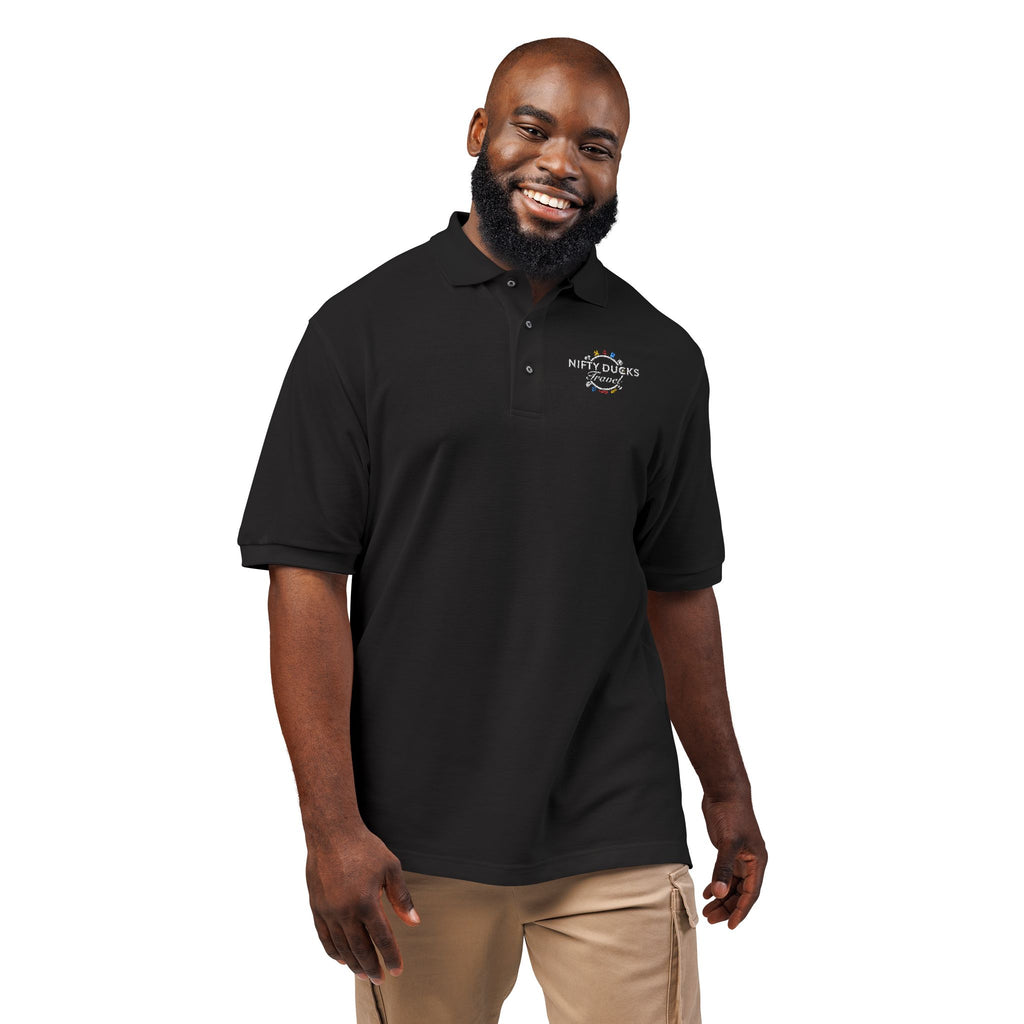 Nifty Ducks Travel Logo - Unisex Polo