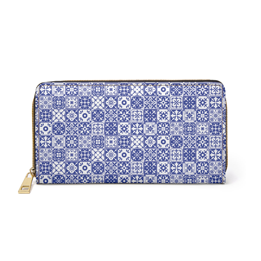 Mediterraneo Mosaic - Blue - Zipper Wallet - Travel Accessories
