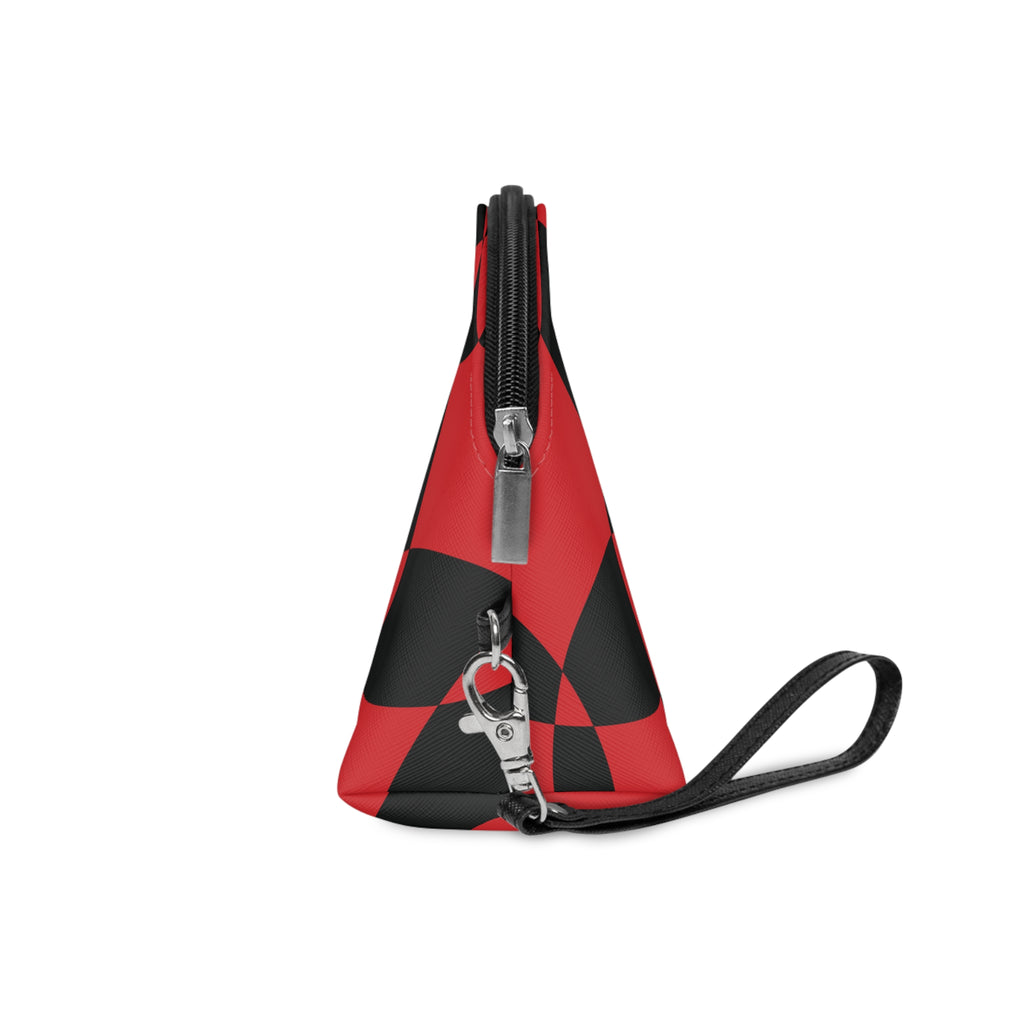 Scarlet Symphony - Black - Mid Century design - Makeup Bag - Fun & Functional Travel Accessory