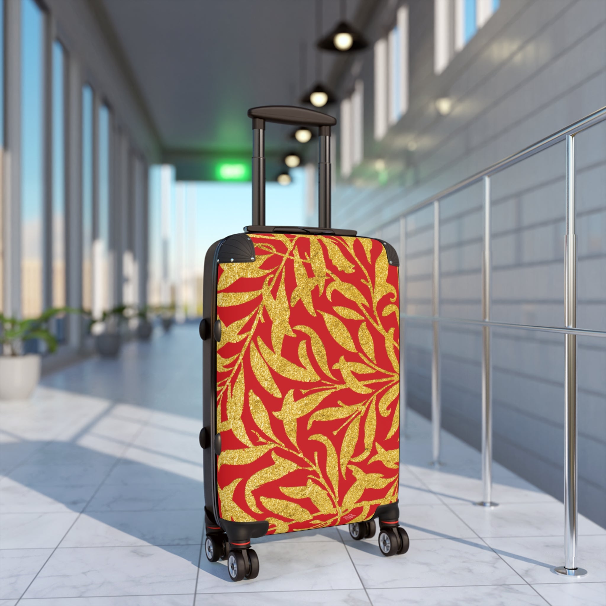 Gold Leaves - Scarlet - Suitcase - Stylish Luggage for Adventurers