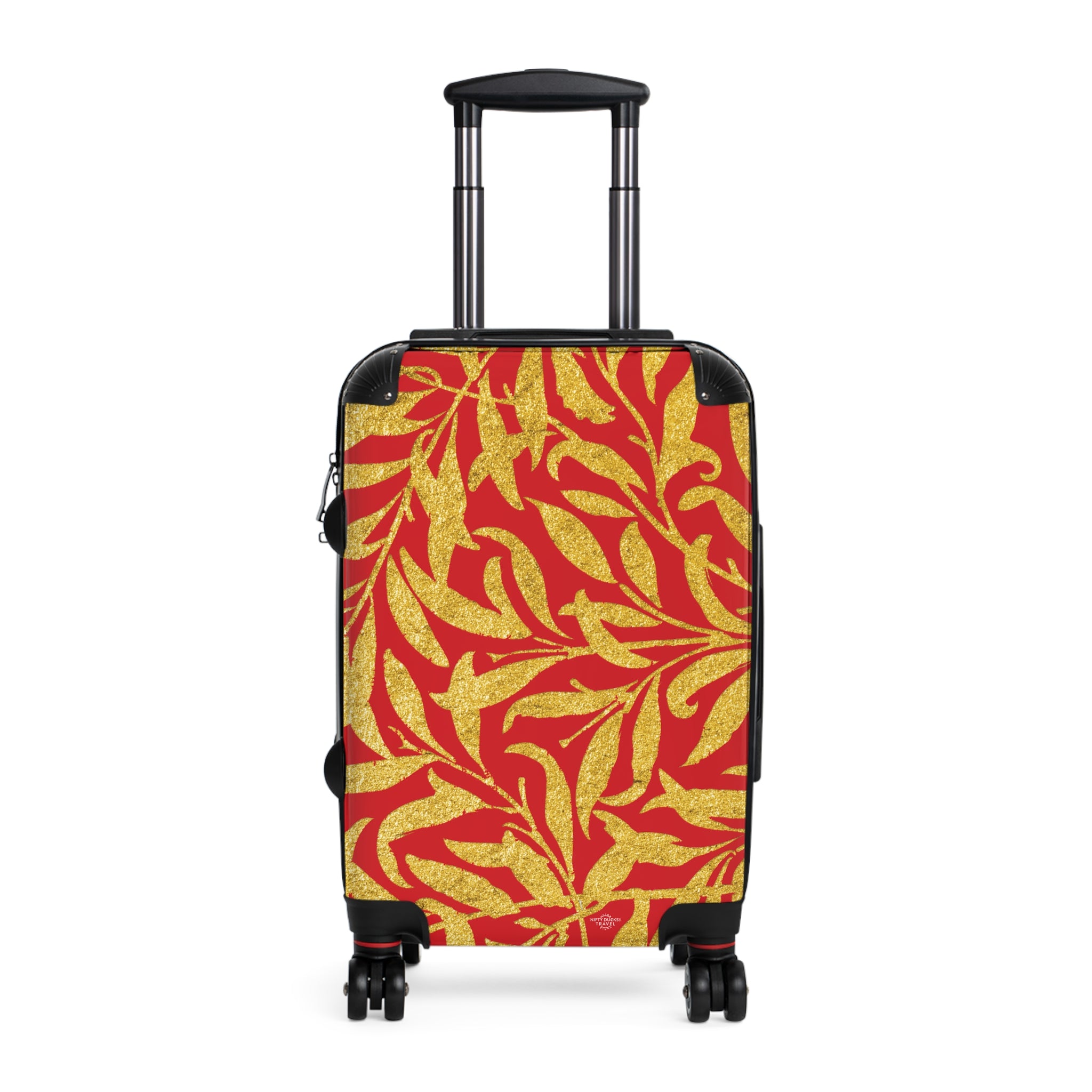 Gold Leaves - Scarlet - Suitcase - Stylish Luggage for Adventurers