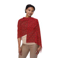 Solaris - Scarlet - Black - Scarf - Lightweight Shawl, Perfect for Outdoor Events, Mothers Day Gift