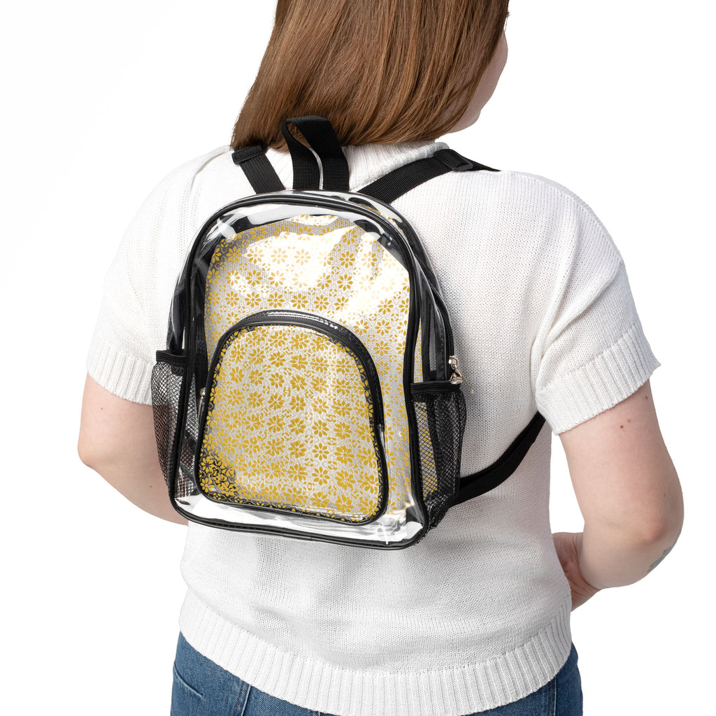 Florina - Gold - Clear Stadium Backpack
