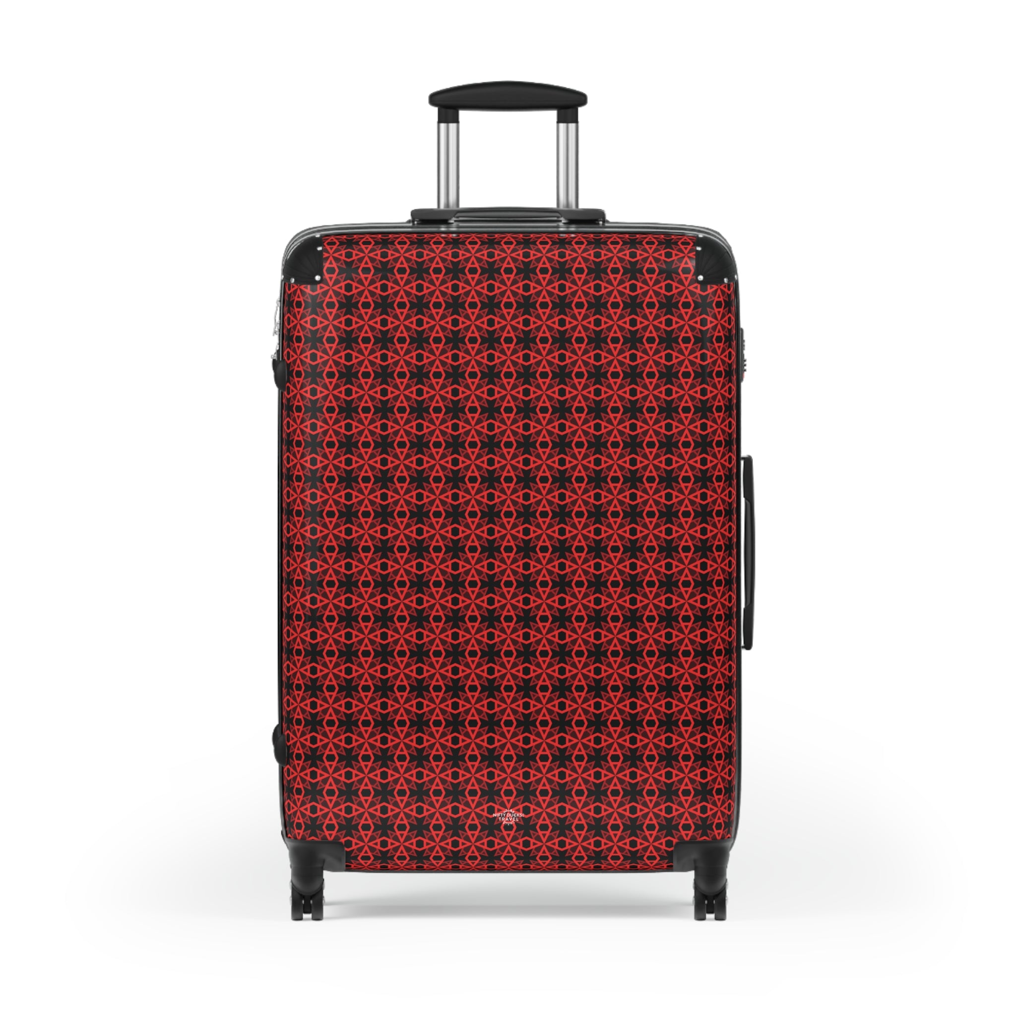 Letter Art - A - Red - Black - Suitcase - Stylish Luggage for Adventurers
