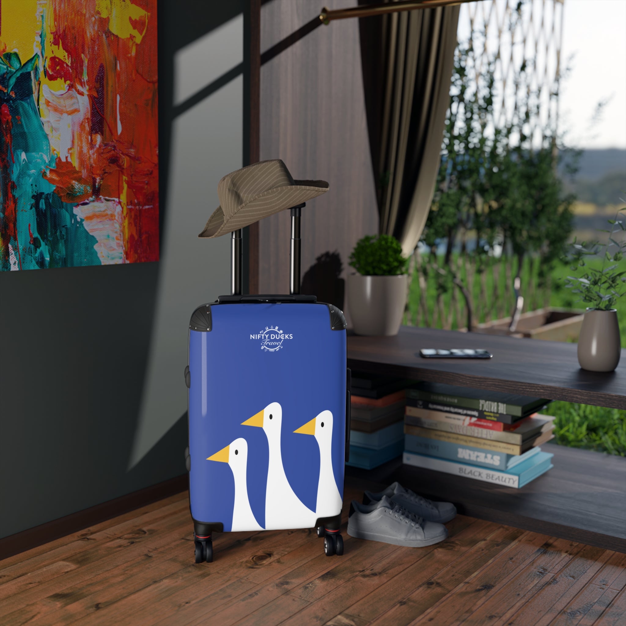 Traveling Ducks - Stylish Luggage for Adventurers - Blue