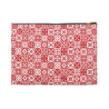 Mediterraneo Mosaic - Red - Accessory Pouch - Perfect for Adventurers & Travelers