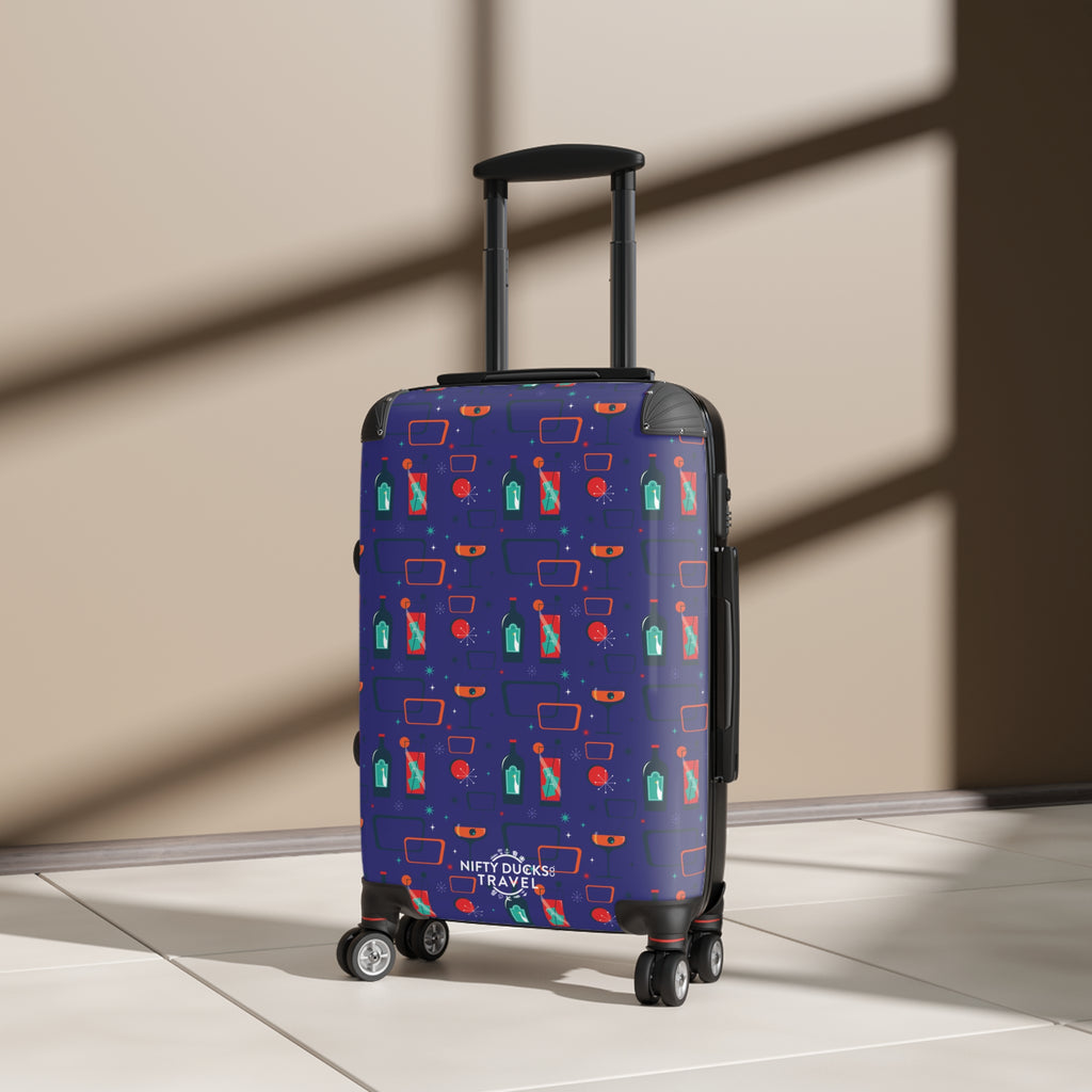 Cocktail Time - Blue - Suitcase - Stylish Luggage for Adventurers