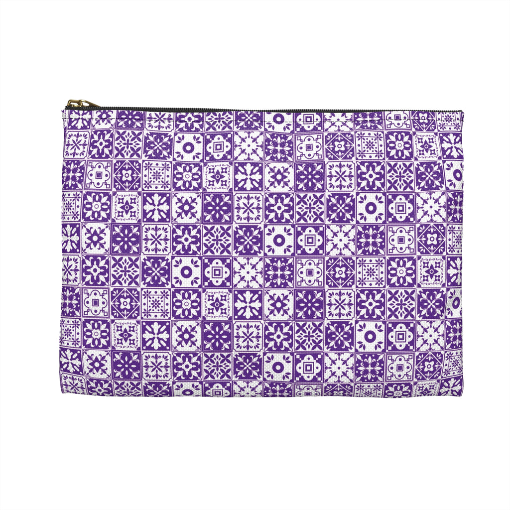 Mediterraneo Mosaic - Purple - Accessory Pouch - Perfect for Adventurers & Travelers