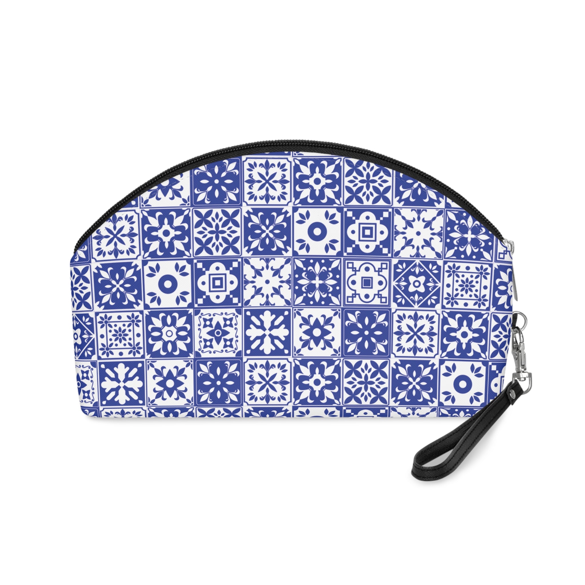 Mediterraneo Mosaic - Blue - Mid Century design - Makeup Bag - Fun & Functional Travel Accessory