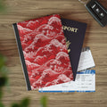 Tempest Tides - Red - Passport Cover | Travel Accessory, Gift for Jet setters, Unique Travel Journal, Vacation Must-Have, Gift for Travelers