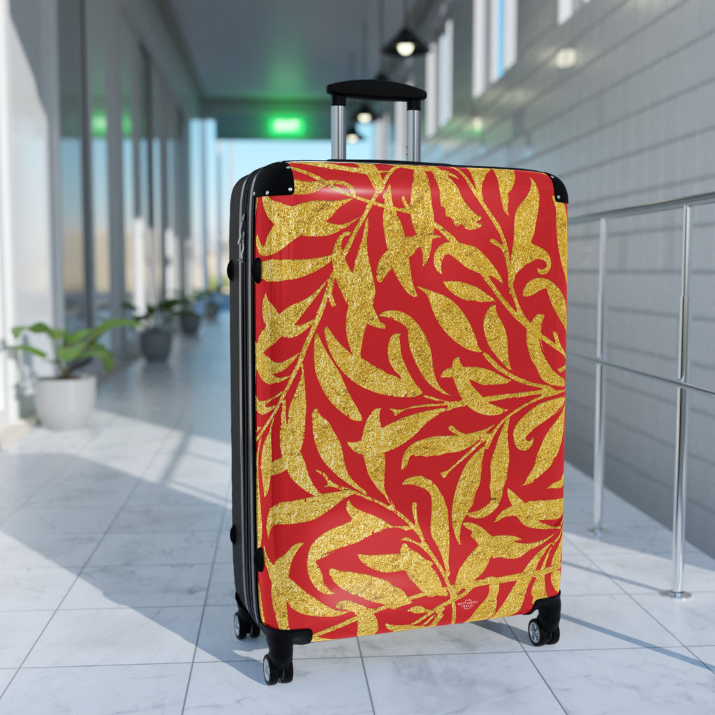 Gold Leaves - Scarlet - Suitcase - Stylish Luggage for Adventurers