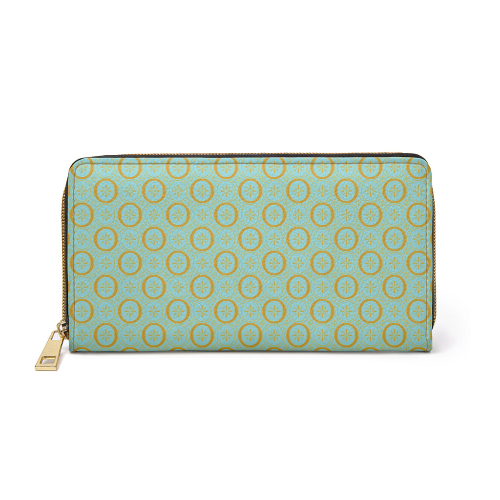 Solaris - Gold - Electric Blue - Zipper Wallet - Travel Accessories