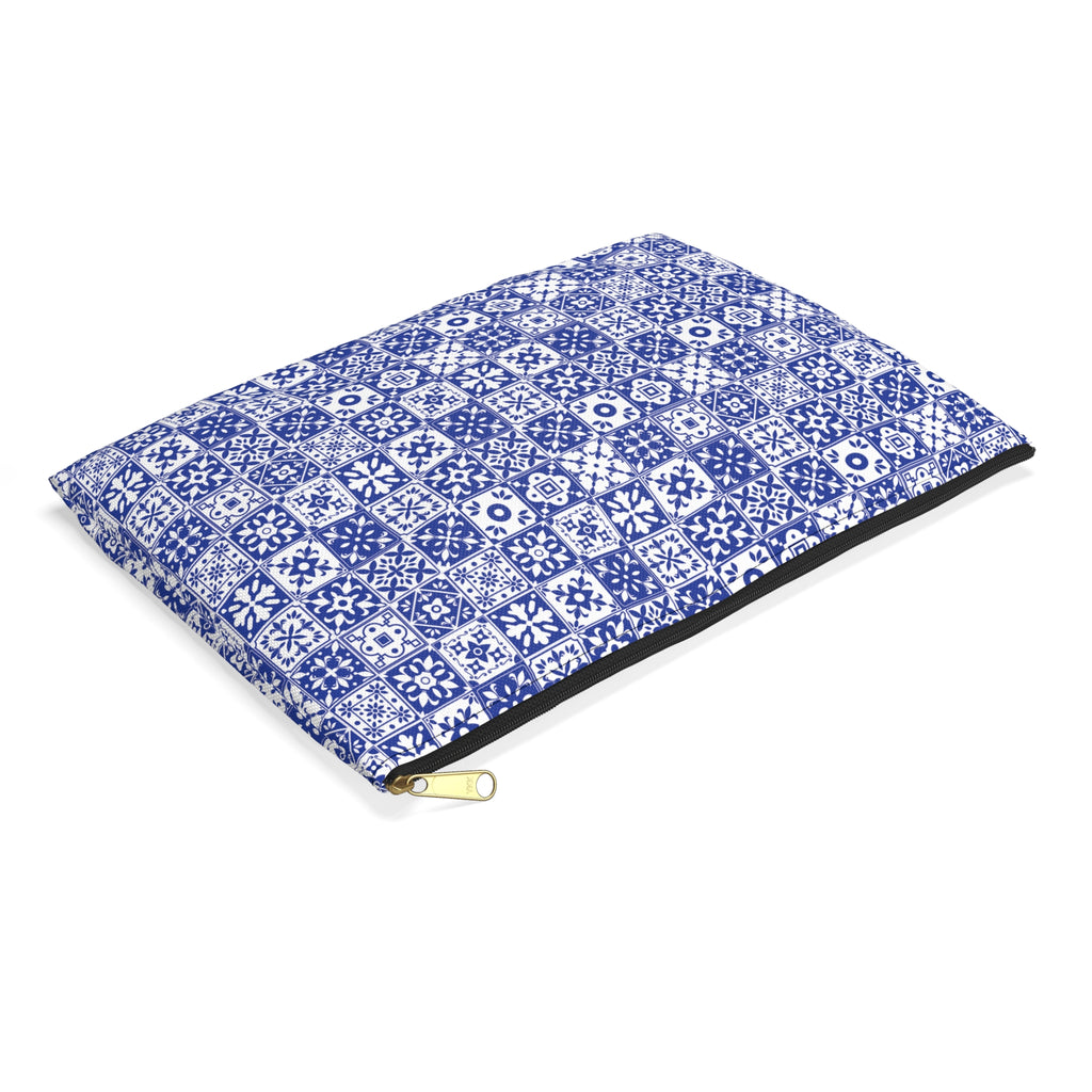 Mediterraneo Mosaic - Blue - Accessory Pouch - Perfect for Adventurers & Travelers
