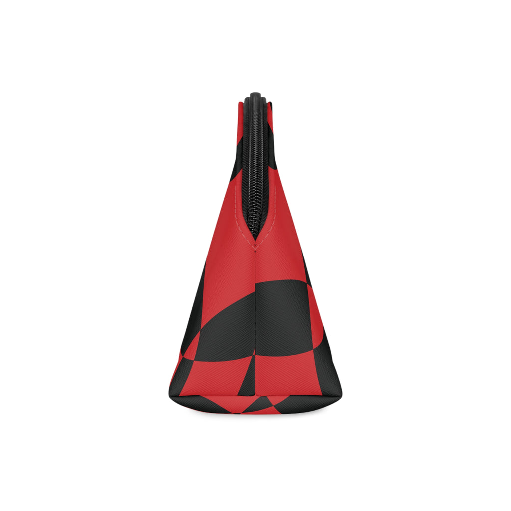 Scarlet Symphony - Black - Mid Century design - Makeup Bag - Fun & Functional Travel Accessory