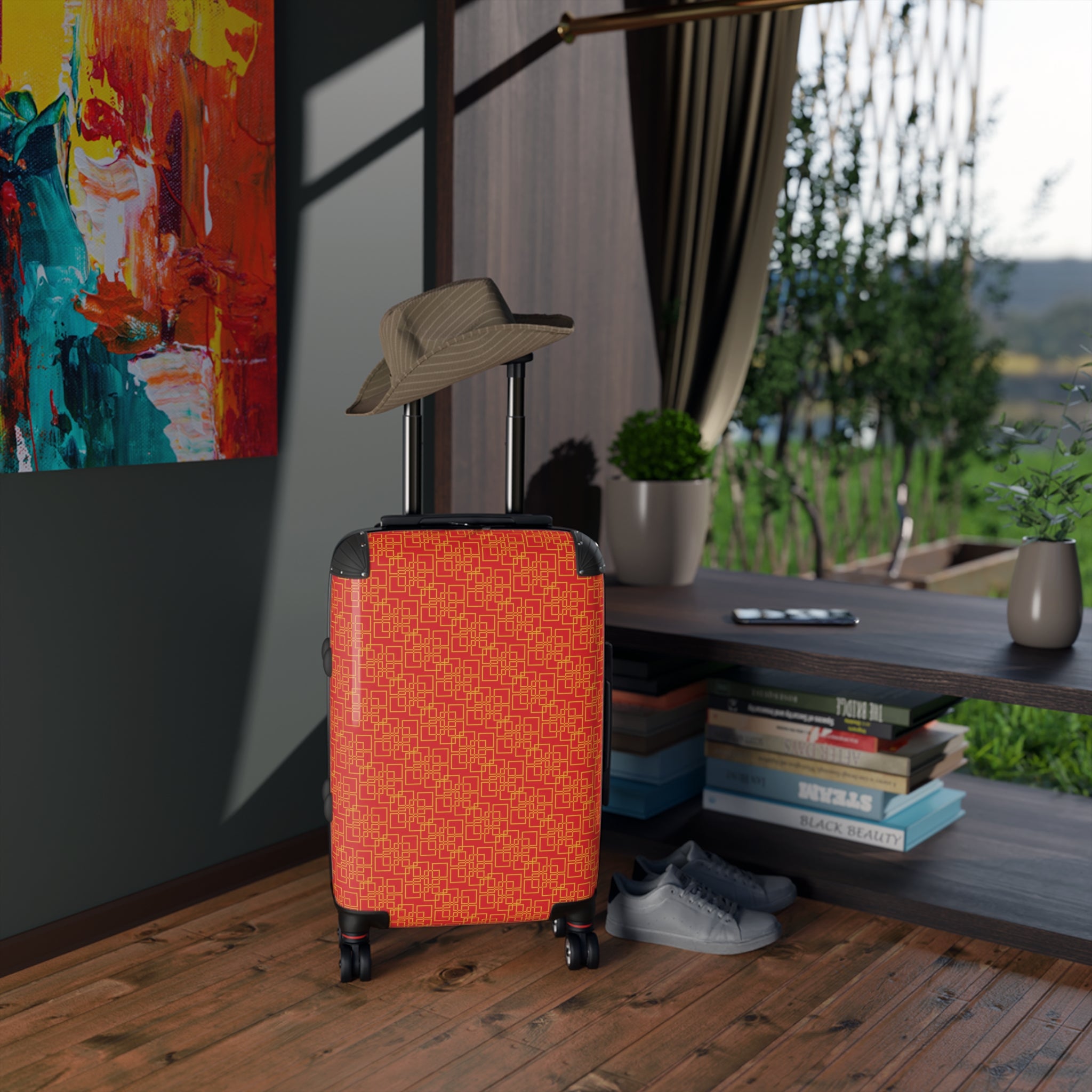 Linea Moda - Gold - Scarlet - Stylish Luggage for Adventurers