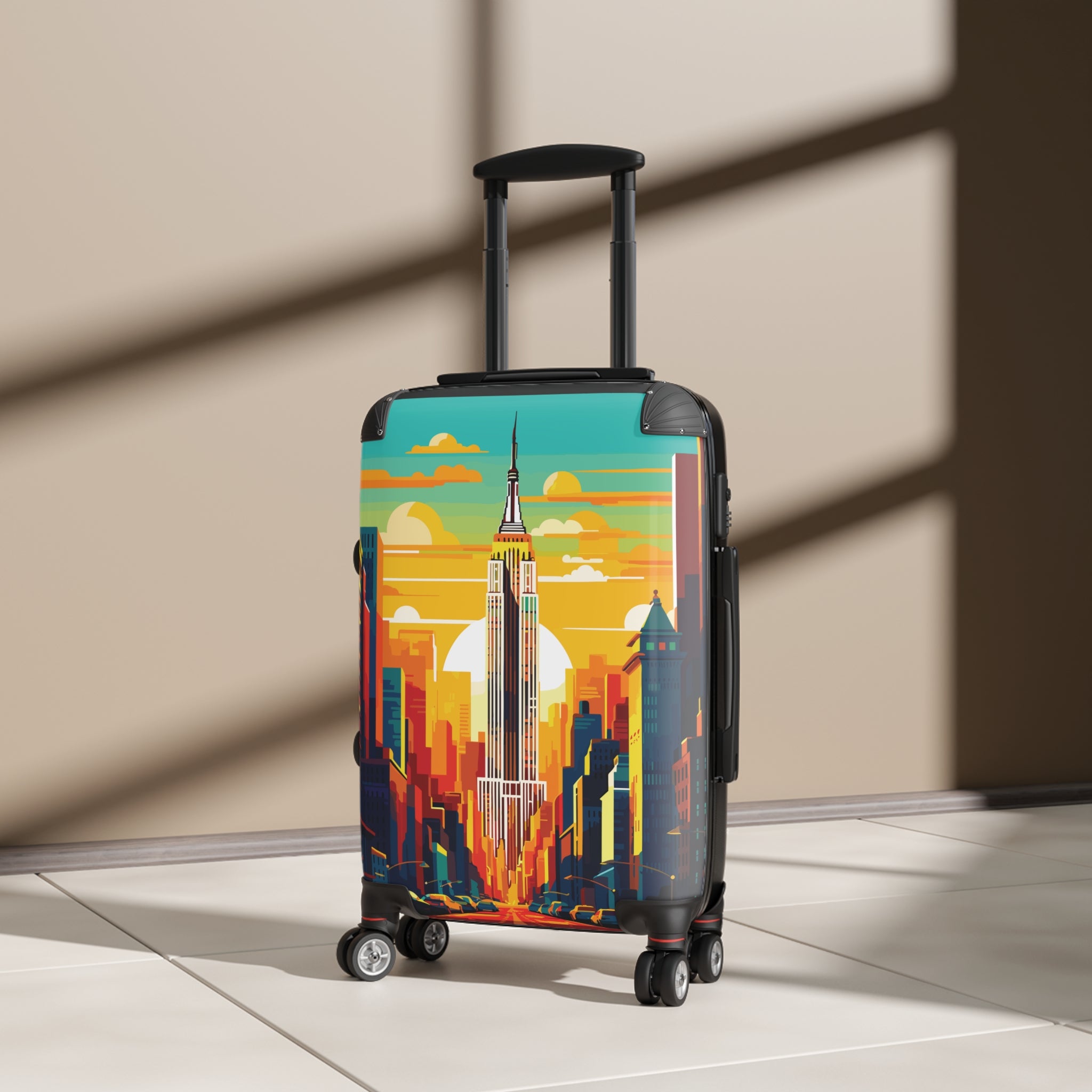 Cities and Landmarks - New York City - Black - Stylish Luggage for Adventurers