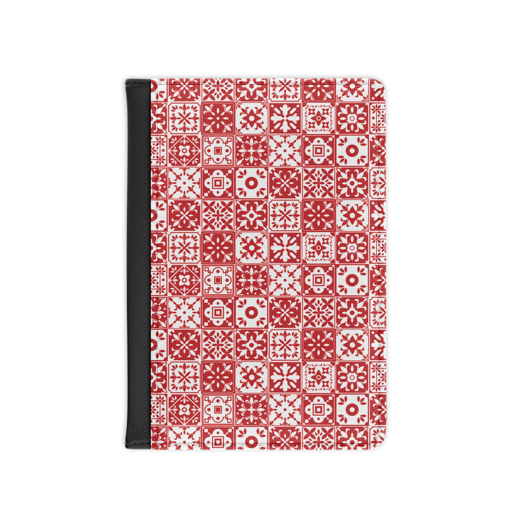Mediterraneo Mosaic - Red - Passport Cover | Travel Accessory, Gift for Jet setters, Unique Travel Journal, Vacation Must-Have, Gift for Travelers