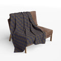 Linea Moda - Midnight Mallard - Gold - Cozy Arctic Fleece Blanket - Festive Holiday Throw