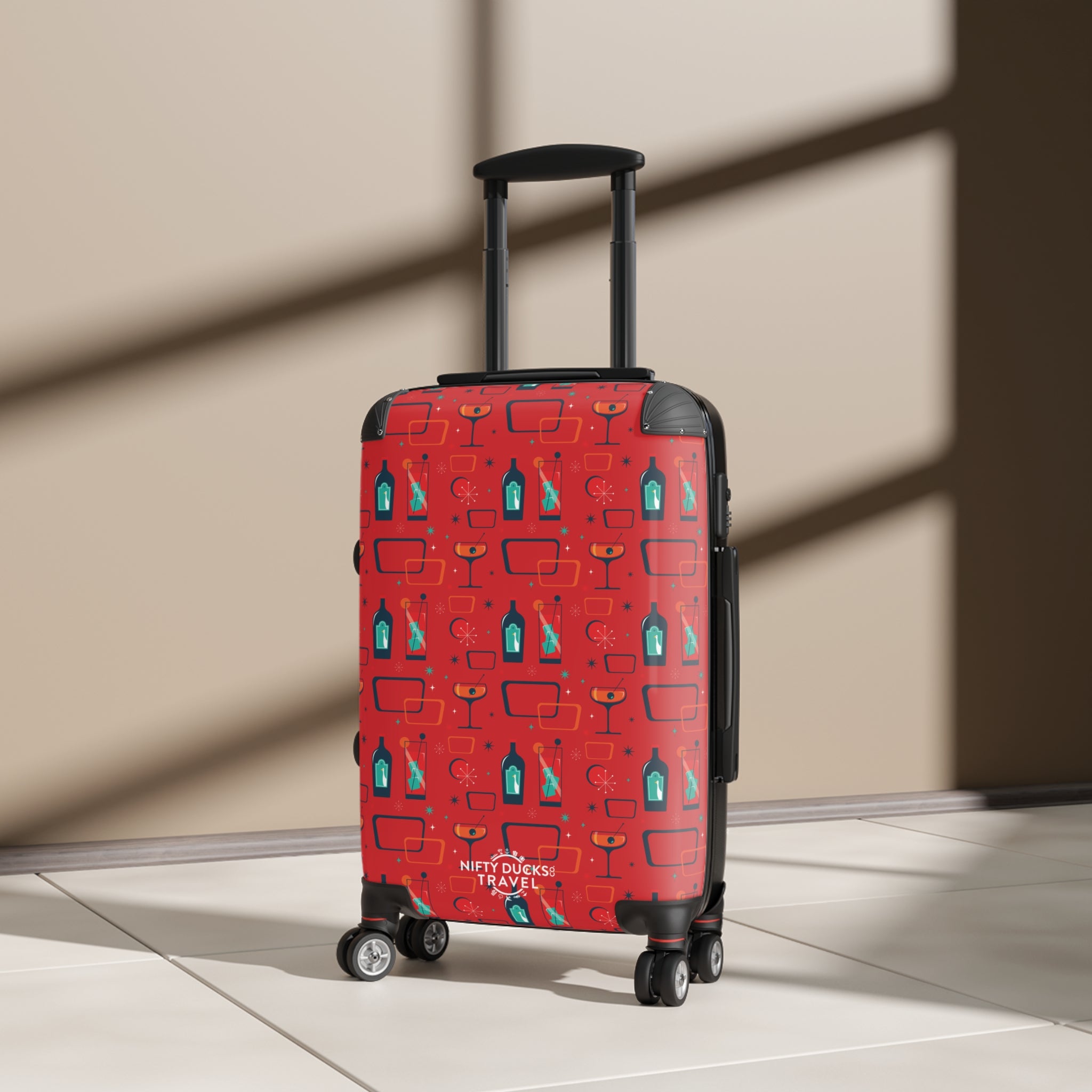 Cocktail Time - Scarlet - Suitcase - Stylish Luggage for Adventurers