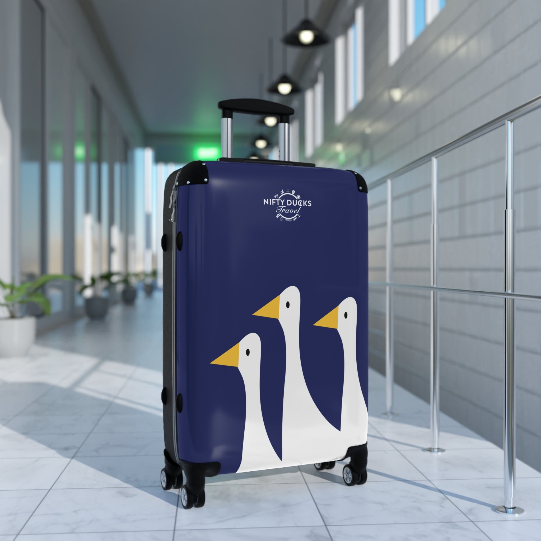 Traveling Ducks - Midnight Mallard - Stylish Luggage for Adventurers