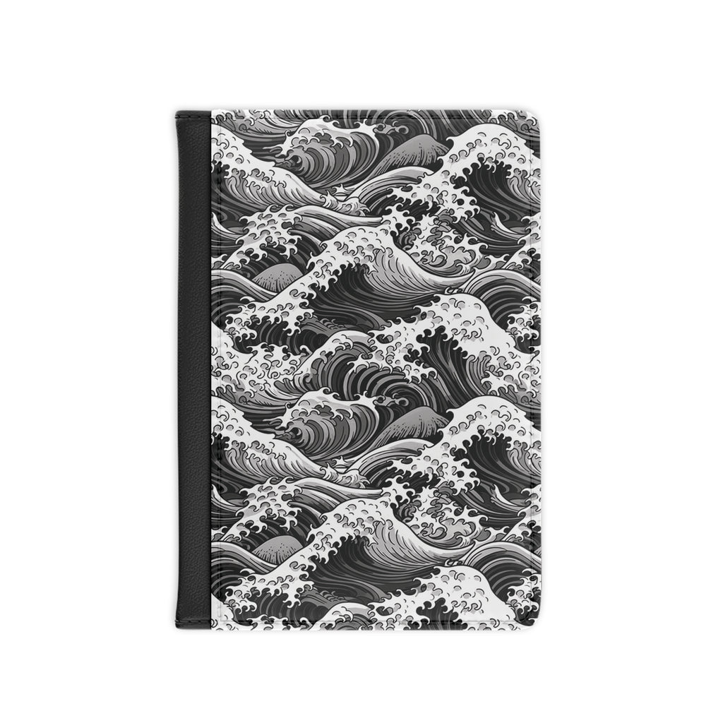Tempest Tides - Black - Passport Cover | Travel Accessory, Gift for Jet setters, Unique Travel Journal, Vacation Must-Have, Gift for Travelers