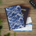 Tempest Tides - Blue - Passport Cover | Travel Accessory, Gift for Jet setters, Unique Travel Journal, Vacation Must-Have, Gift for Travelers
