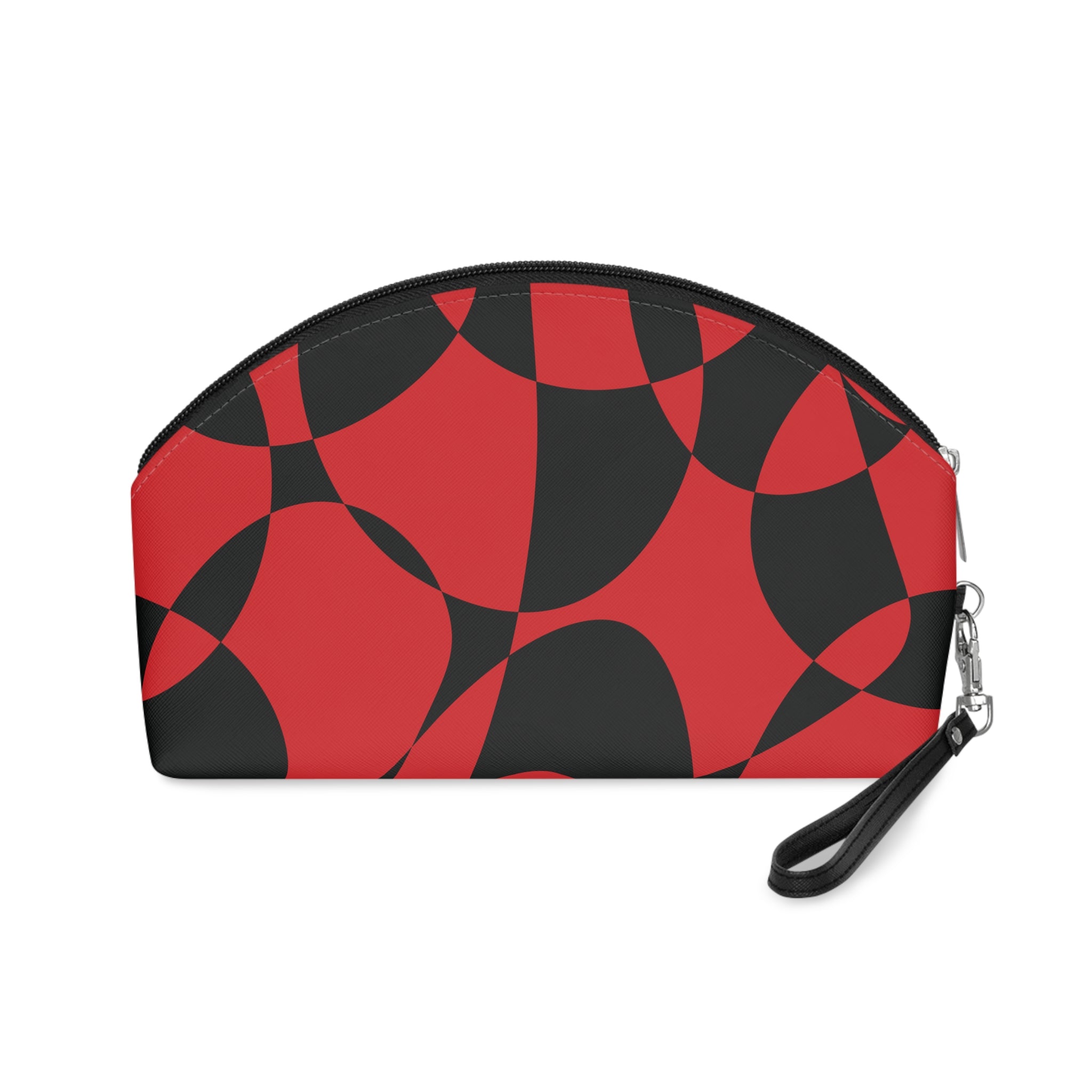 Scarlet Symphony - Black - Mid Century design - Makeup Bag - Fun & Functional Travel Accessory