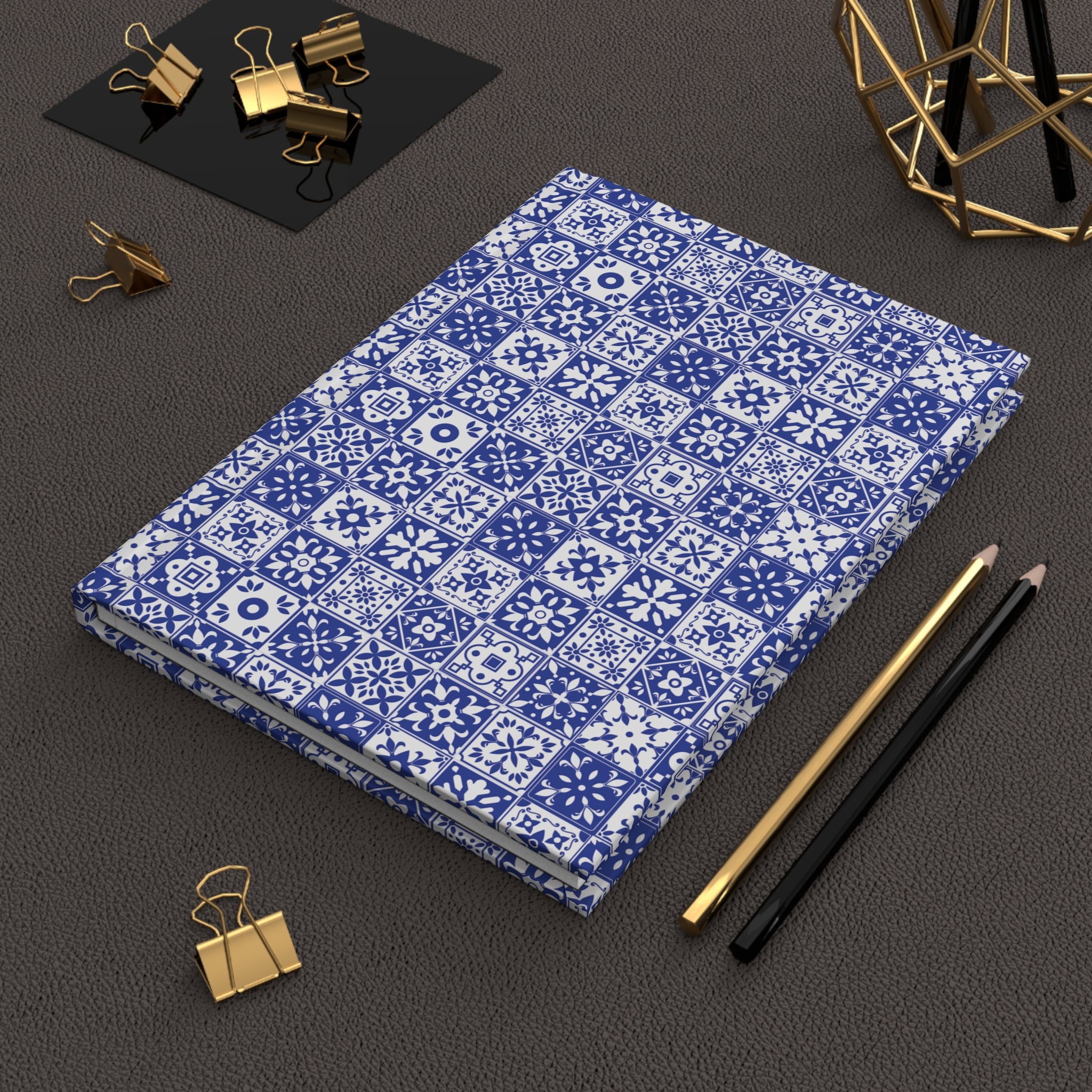Mediterraneo Mosaic - Blue - Hardcover Journal - Matte Finish
