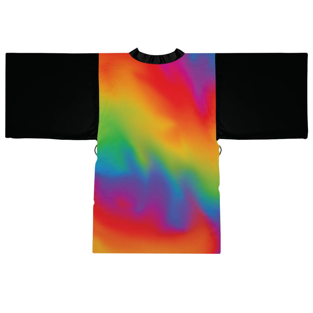 Travel in Technicolor - Long Sleeve Kimono Robe - Chic Loungewear, Spa Outfit, Gift for Her, Inner Peace, Home Comfort