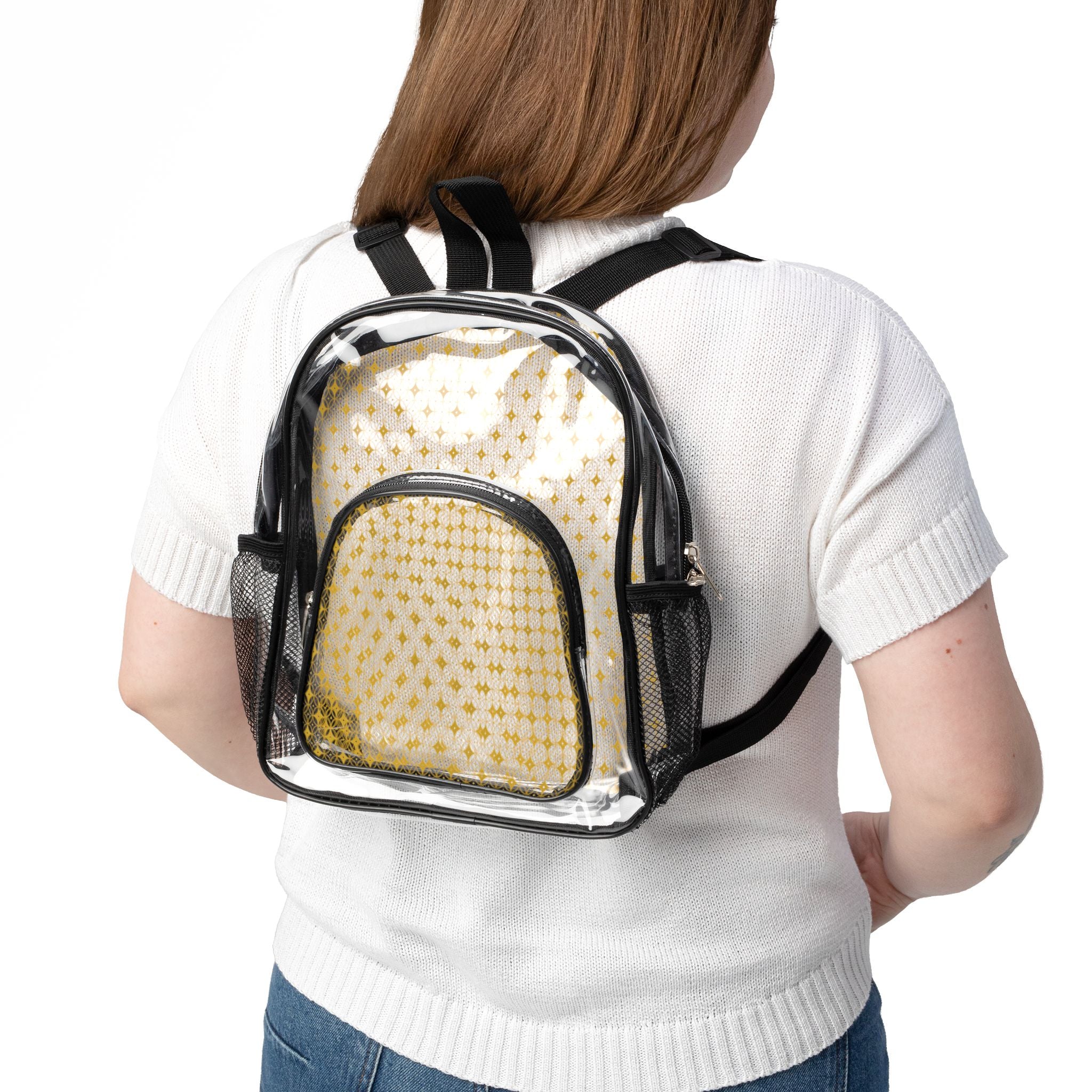 Virella - Gold - Clear Stadium Backpack