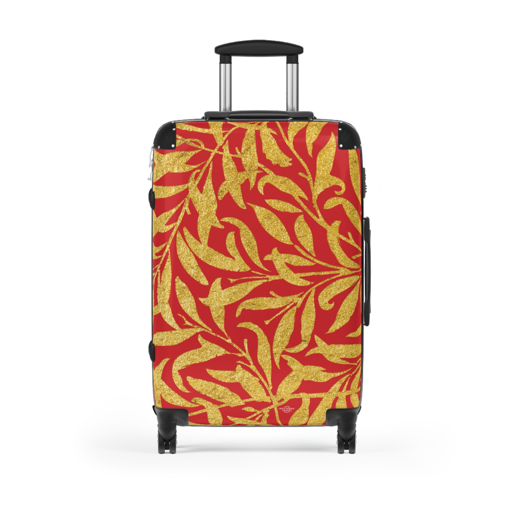 Gold Leaves - Scarlet - Suitcase - Stylish Luggage for Adventurers