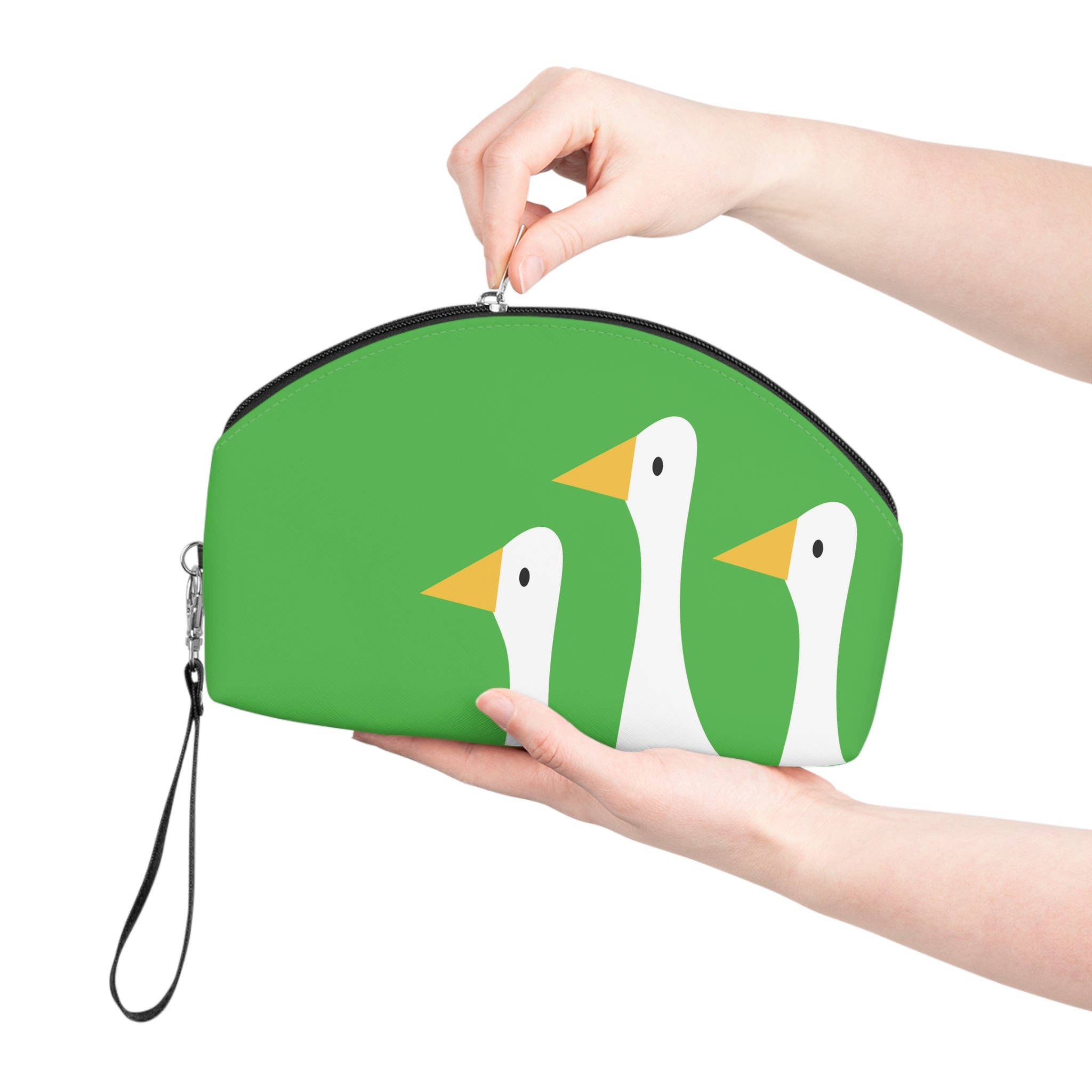Traveling Ducks - Makeup Bag - Fun & Functional Travel Accessory - Lime Green