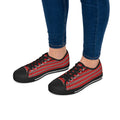 Tessara Noir - Scarlet - Women's Low Top Sneakers — Casual Canvas Shoes